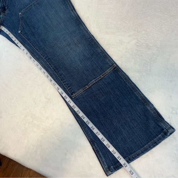 Carhartt WB003 FIO Double Front Work Wear Jeans Womans Sz 18 41X32 Blue Stretch - Picture 10 of 11